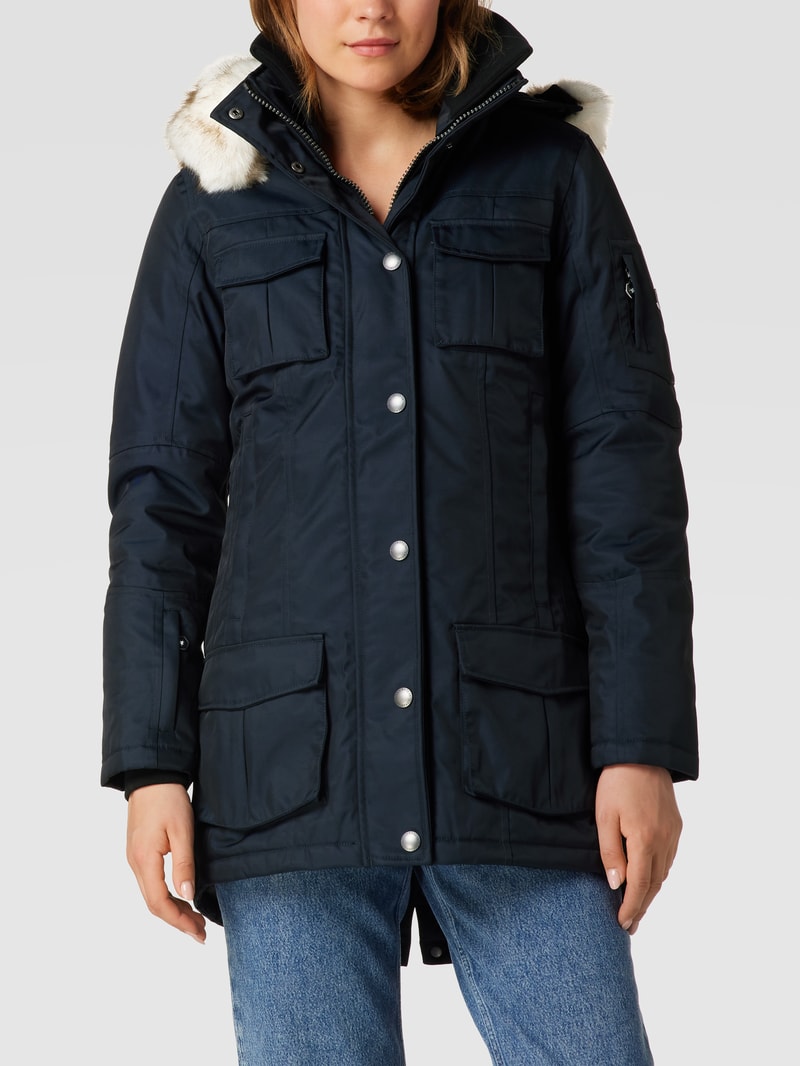 Funktionsjacke mit Label-Patch Modell 'Schneezauber' in dunkelblau