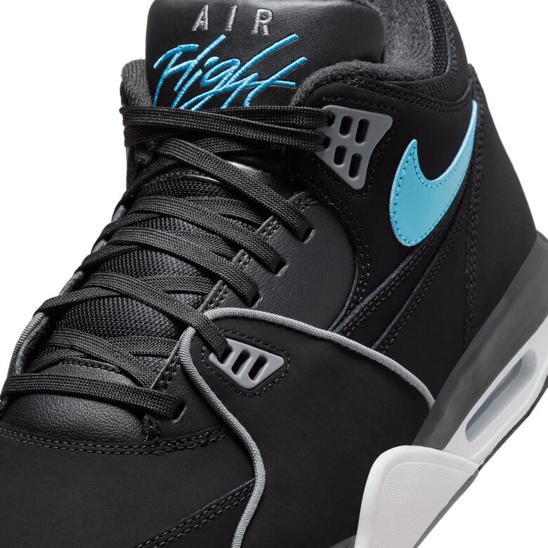 NIKE Air Flight 89 “Black Aqua” black/dusty cactus-white-cool grey