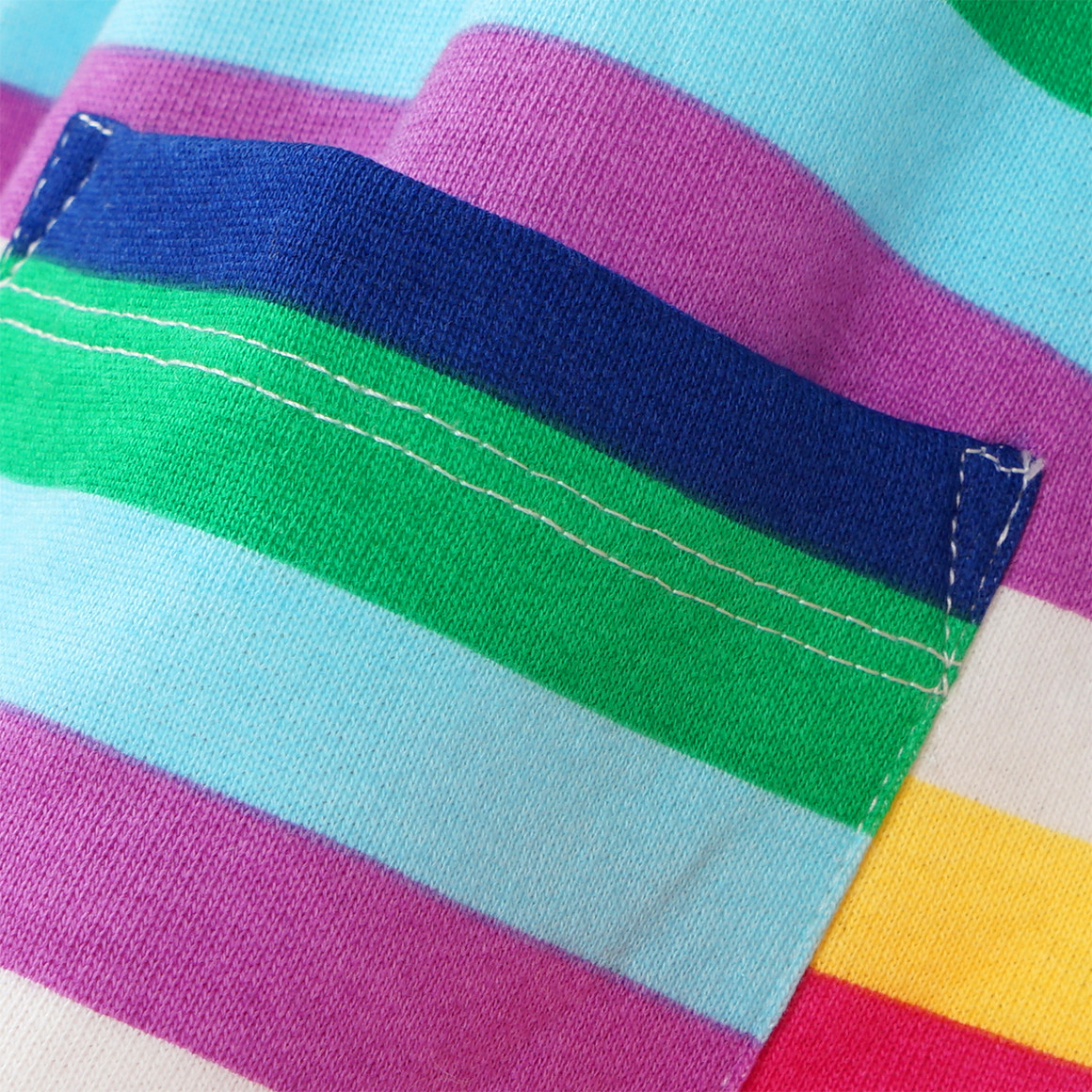 Mädchen Sweatkleid in bunten Regenbogenfarben
