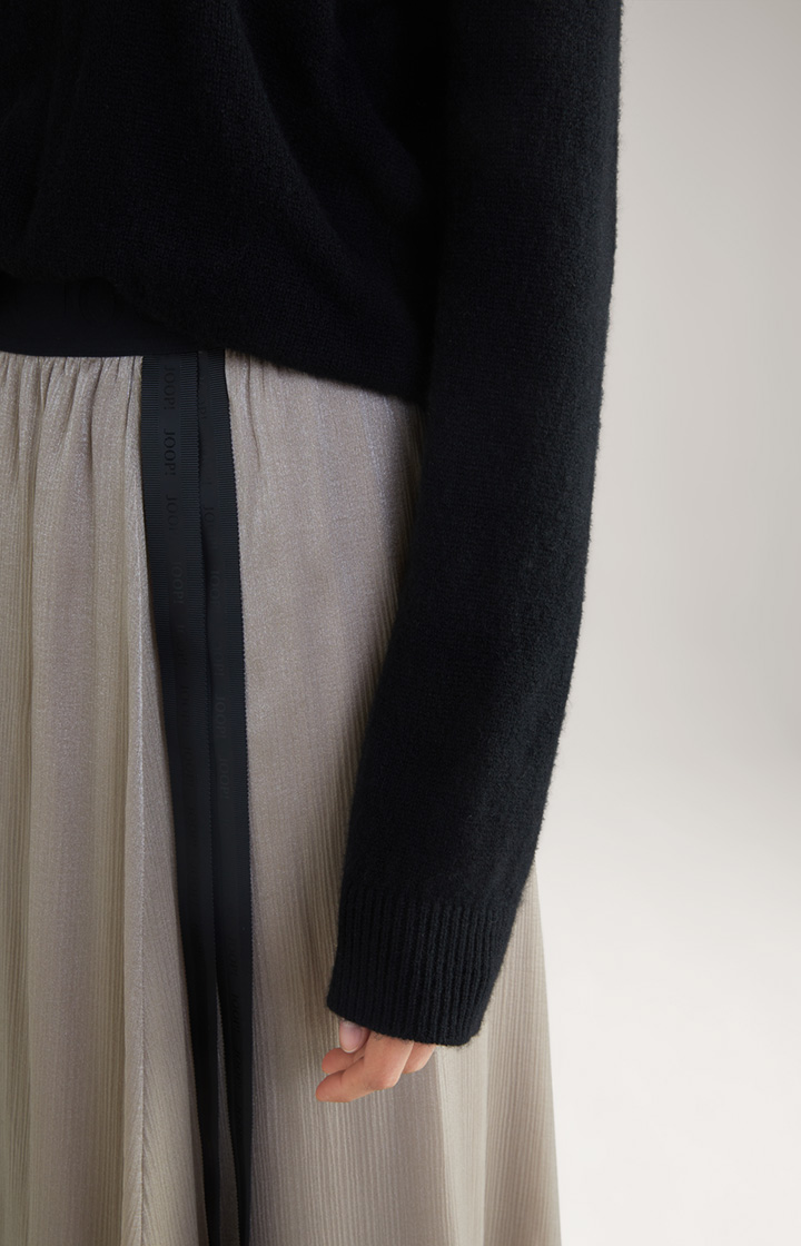 Cashmere-Strickpullover in Schwarz