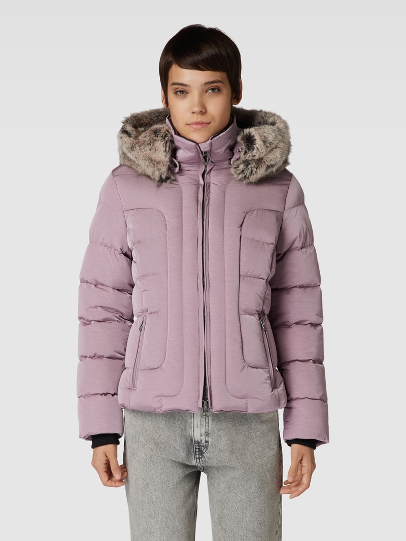 Funktionsjacke mit Kunstfell Modell 'ASTORIA' in lavendel meliert