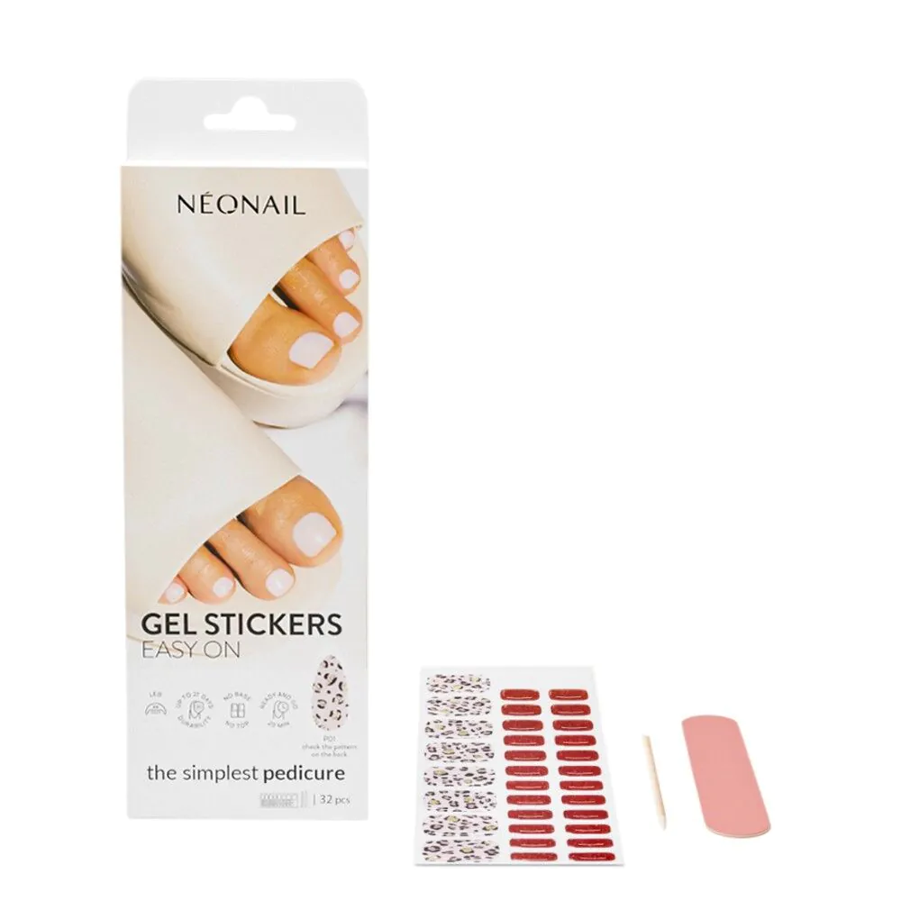 Adesivos de gel Neonail Easy On Hybrid Stickers P01 - 20 unidades