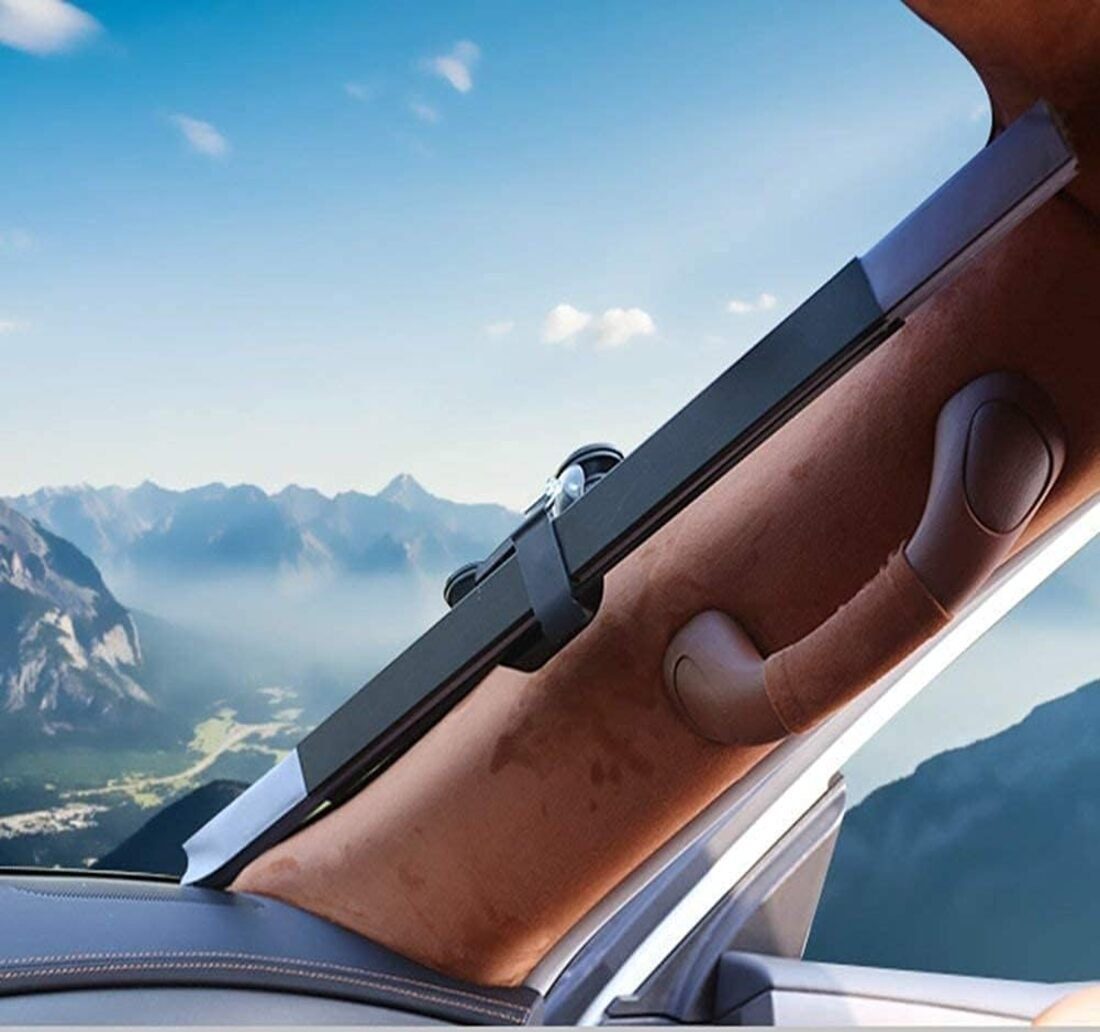 Einemgeld Autosonnenschutz Sonnenschutz Auto Frontscheibe, Versenkbare Automatische Einziehbare