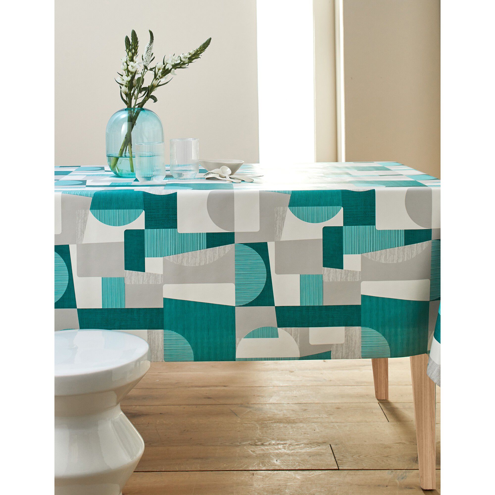Nappe toile cirée imprimé Patch duo
