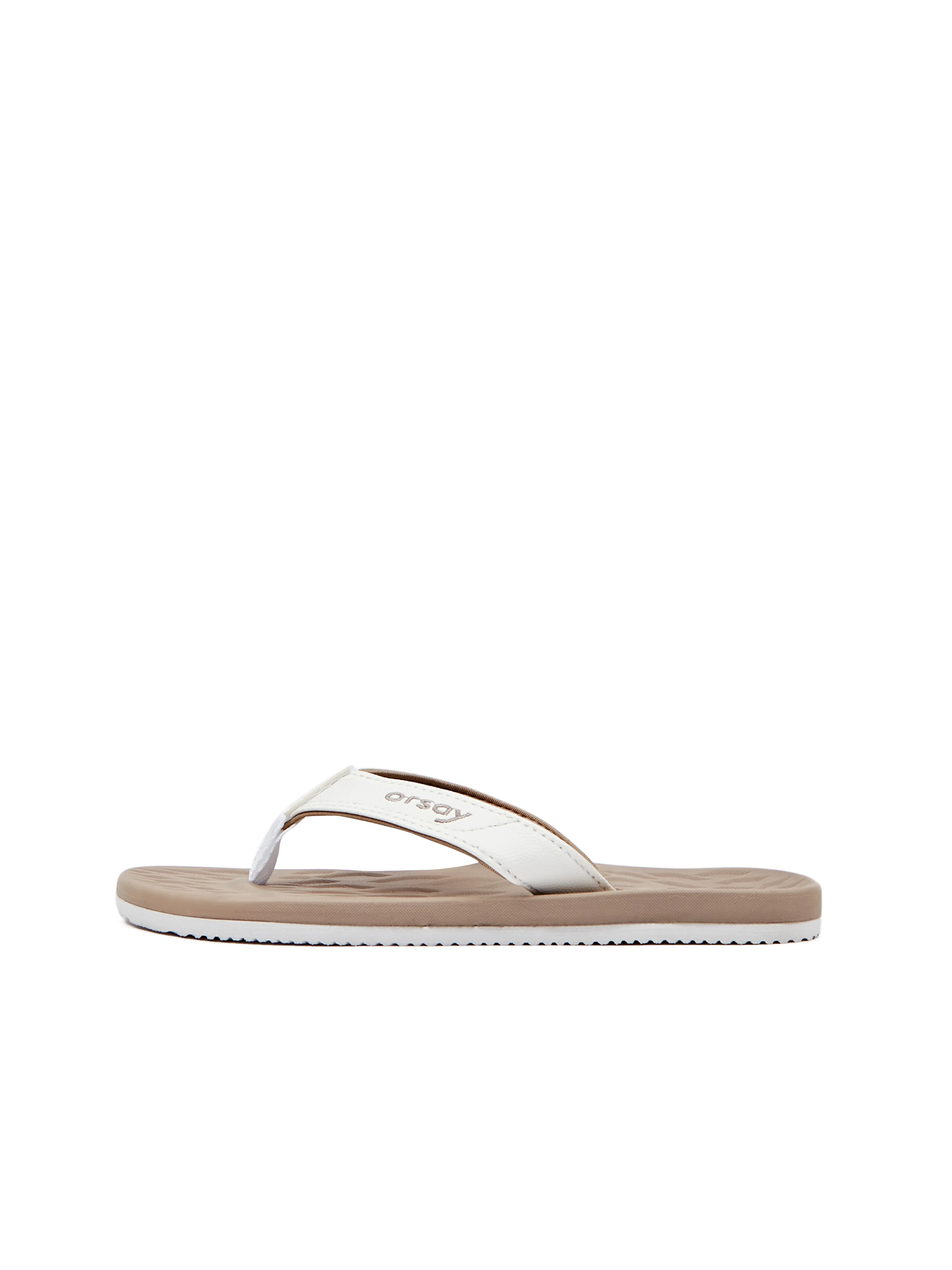 Weiße und beige Damen-Flip-Flops ORSAY