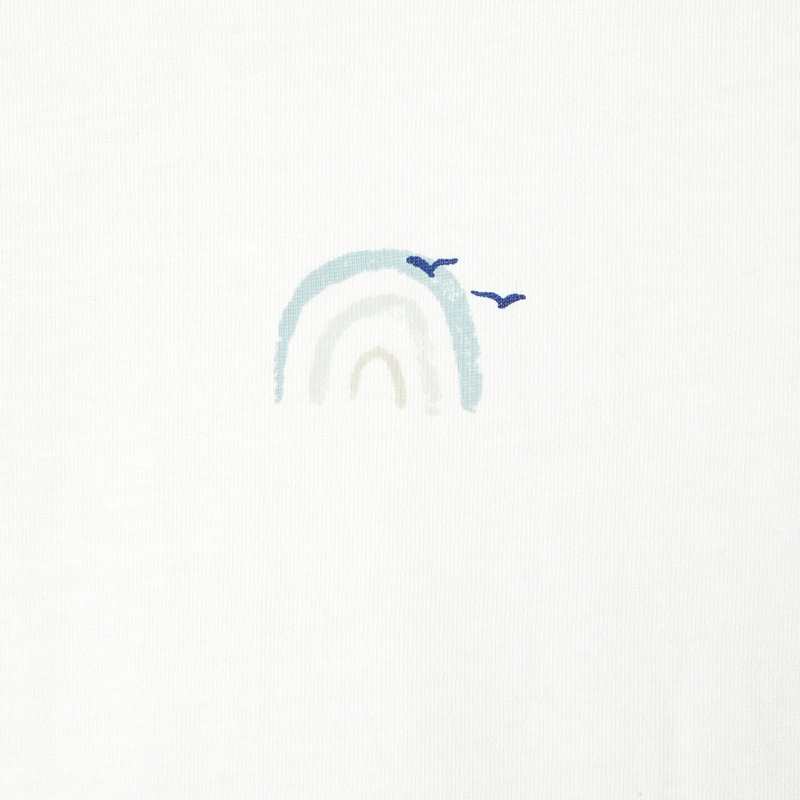 T-shirt en coton bio blanc bébé garçon Absorba