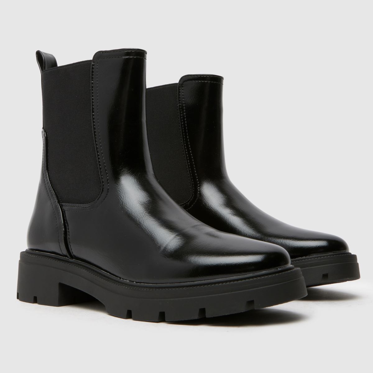 Schuh Alma – Svarta grova chelsea-stövlar