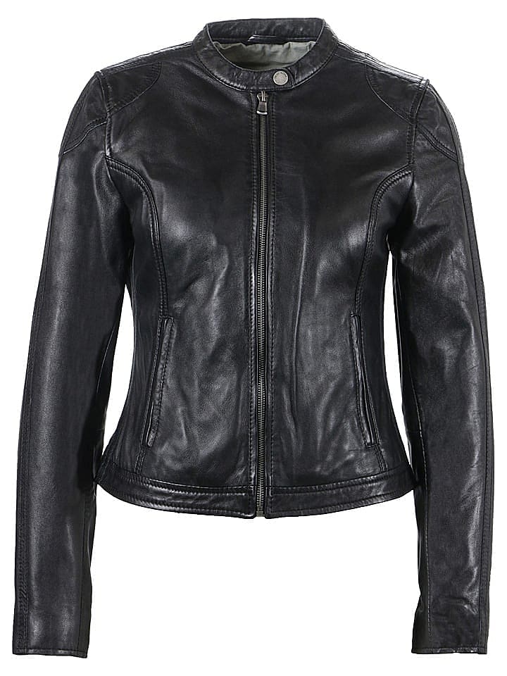 FREAKY NATION Lederjacke in Schwarz günstig kaufen L
