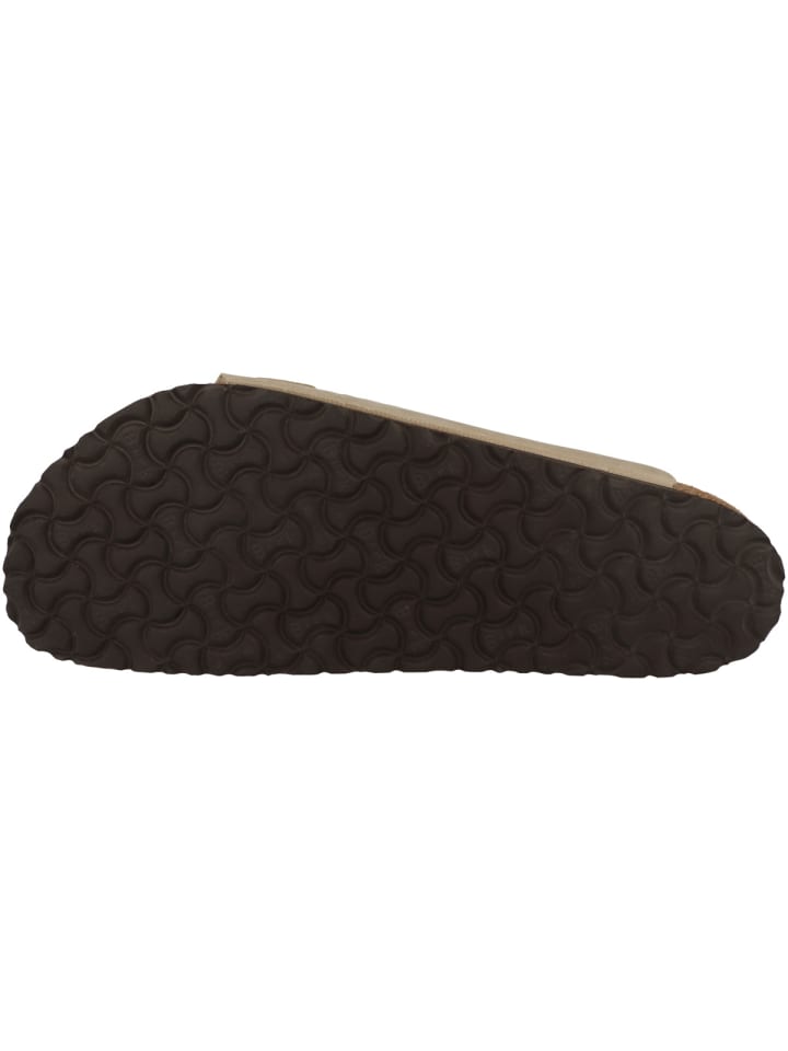 Birkenstock Sandale Arizona Nubukleder normal in hellbraun günstig kaufen