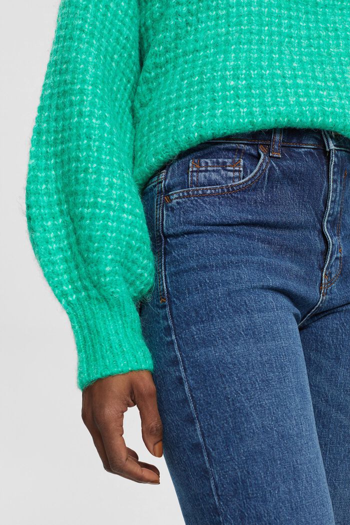 High-Rise-Stretchjeans mit geradem Bein