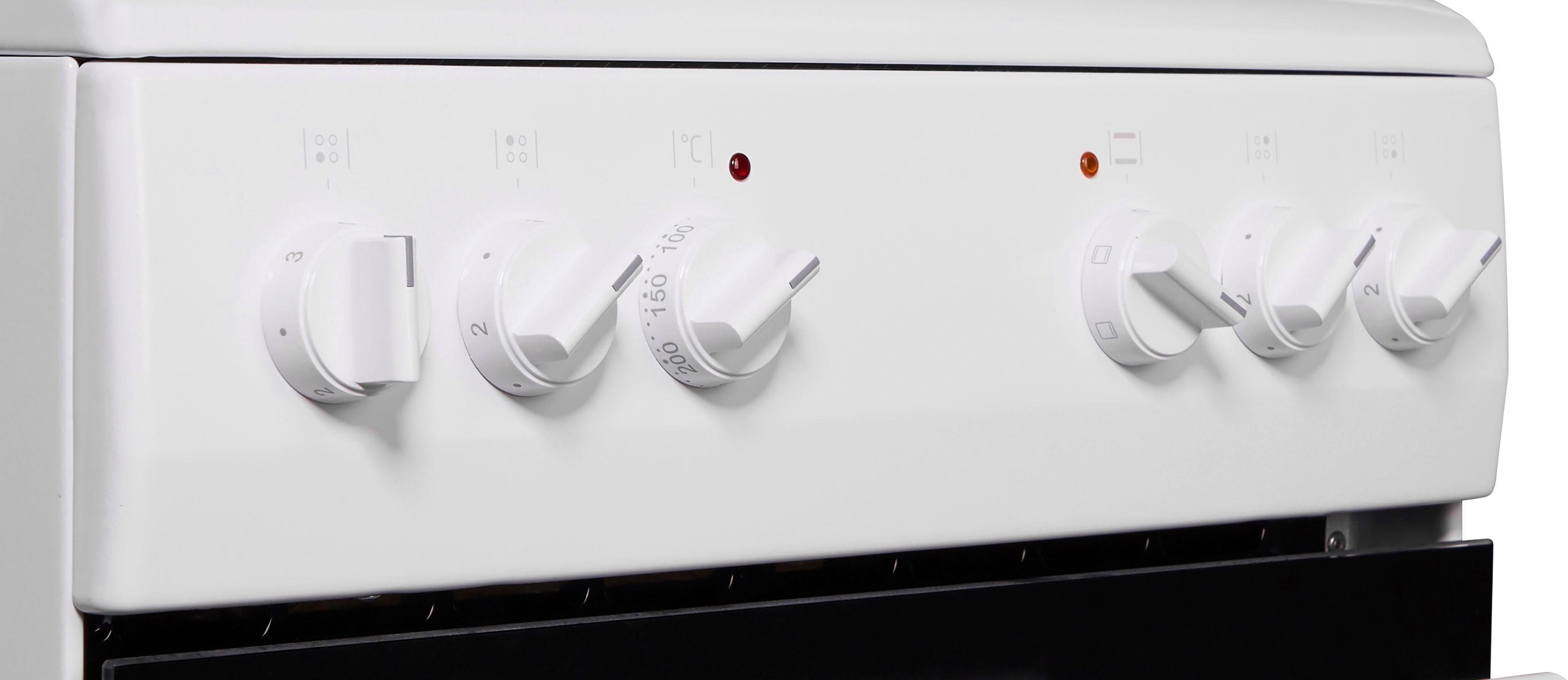 Amica Platten-Standherd SHE 11511-1 W, SteamClean