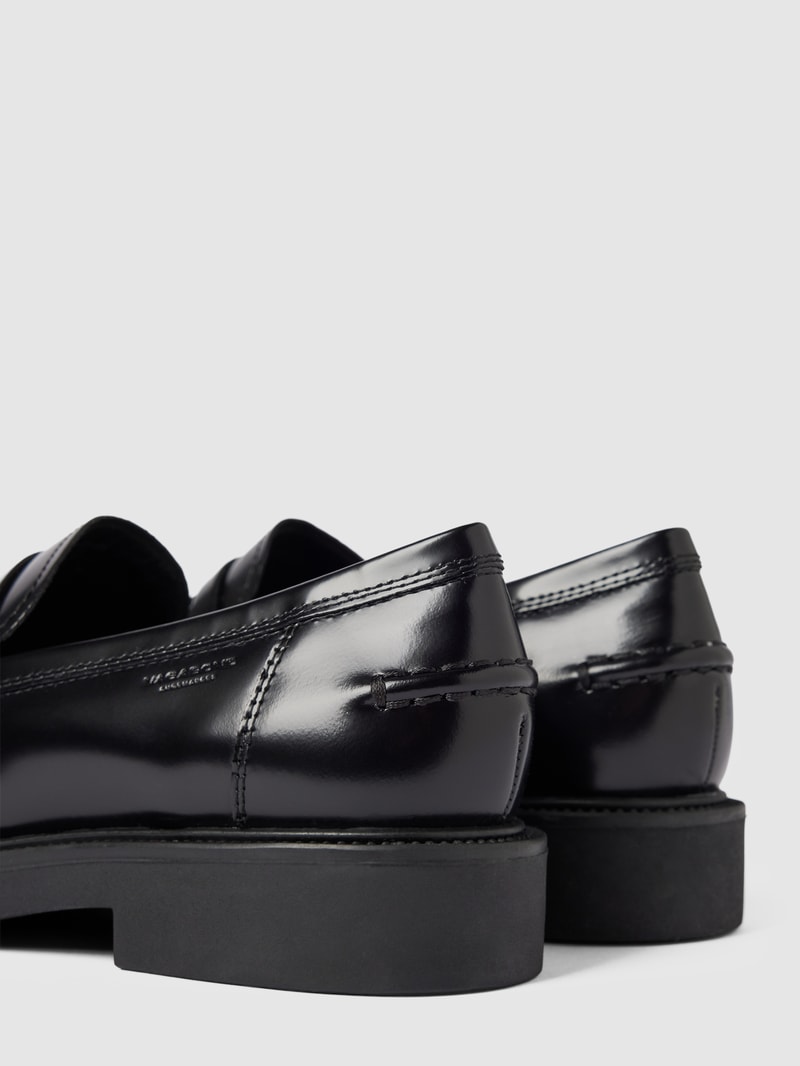 Loafer aus Leder Modell 'ALEX' in schwarz