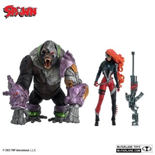 Spawn Actionfiguren 2er-Pack She Spawn & Cygor (Gold Label) 18 cm