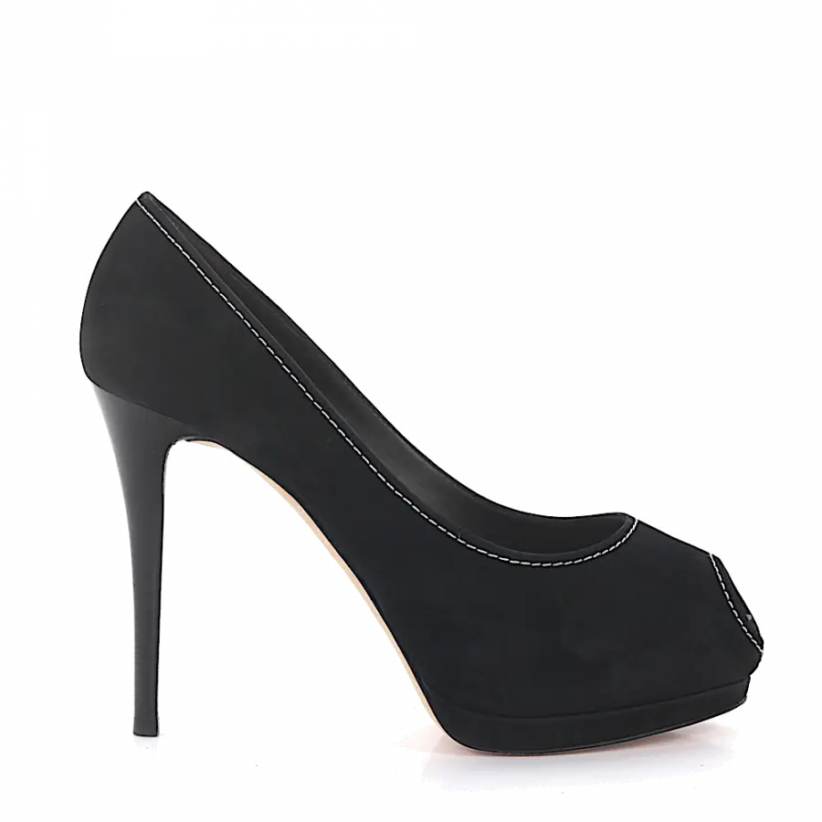 Giuseppe Zanotti - High Heel Peeptoes - schwarz