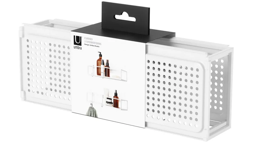 umbra Duschablage Cubiko 2er Set Weiss