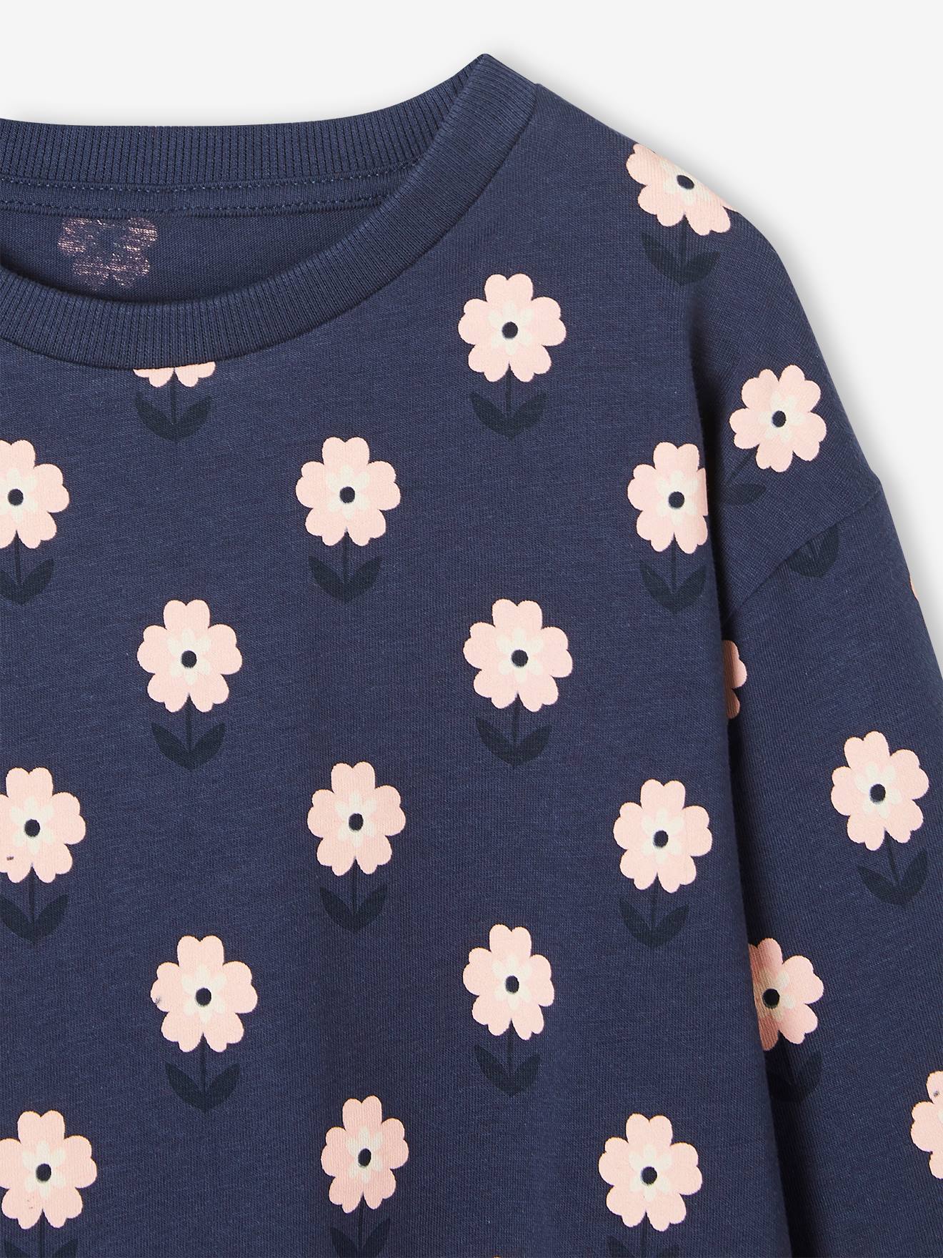 Vertbaudet Mädchen Shirt - blau gestreift