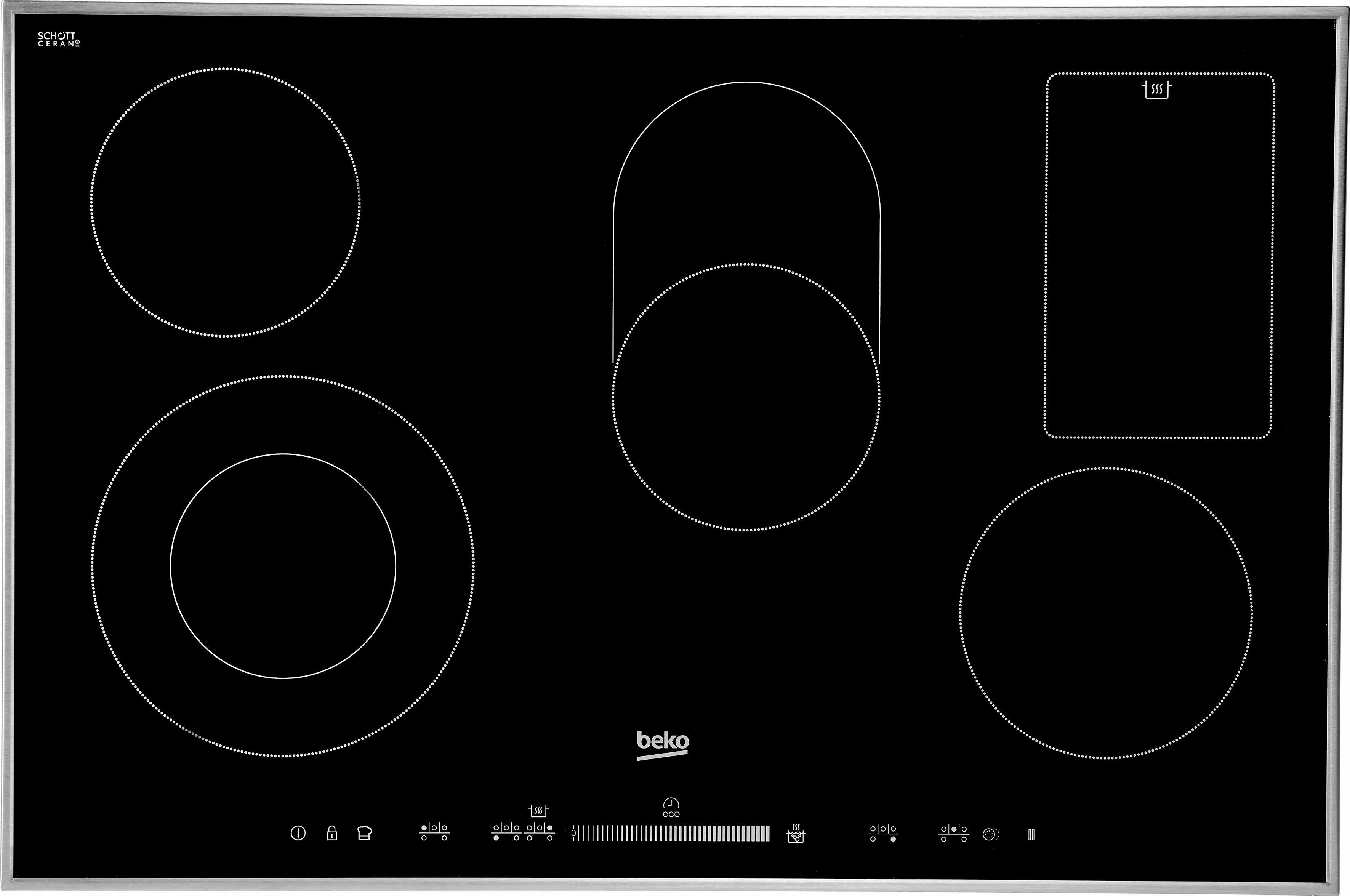 BEKO Elektro-Kochfeld HIC 85502 TX, mit Warmhaltezone