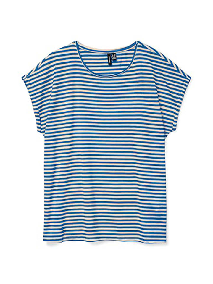 Vero Moda Shirt in Blau/ Weiß günstig kaufen