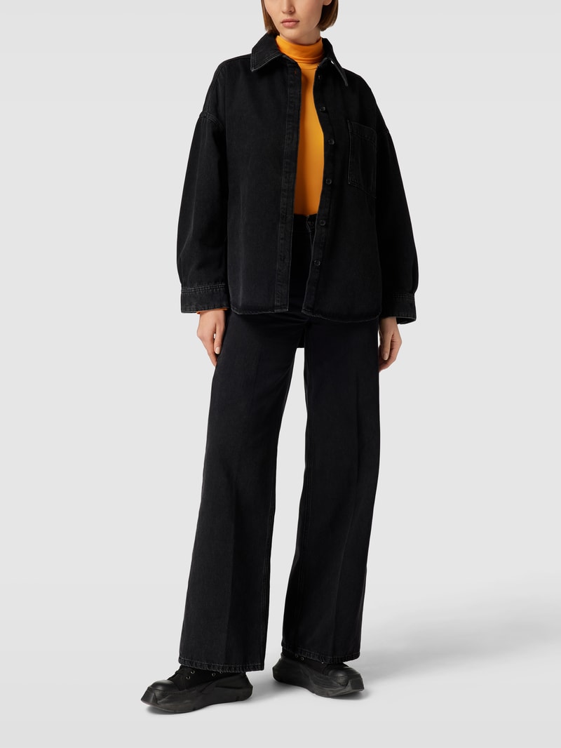 Loose Fit Jeans in 5-Pocket-Design Modell 'CAUSE' in anthrazit