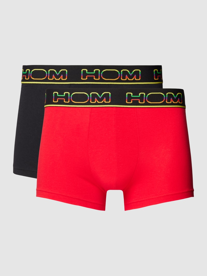 Boxershorts mit elastischem Logo-Bund im 2er-Pack Modell 'IVANO' in rot