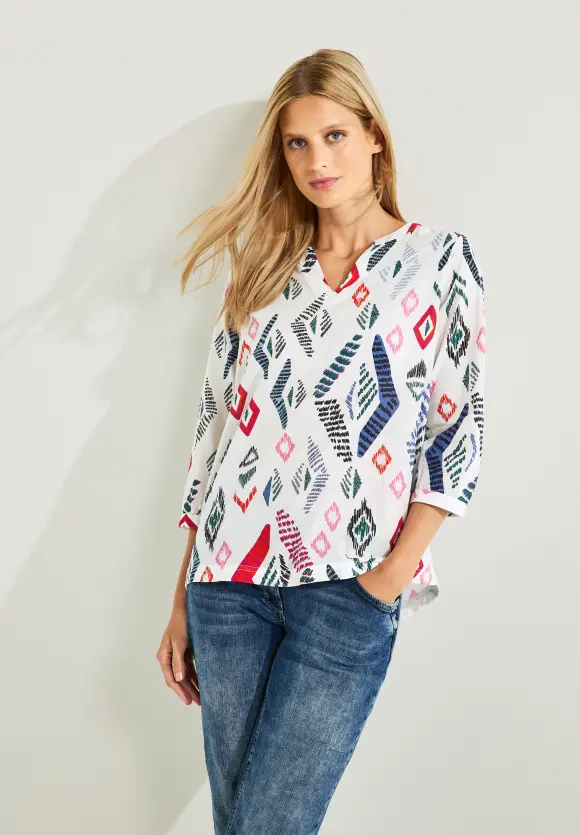 CECIL Printbluse in Baumwolle