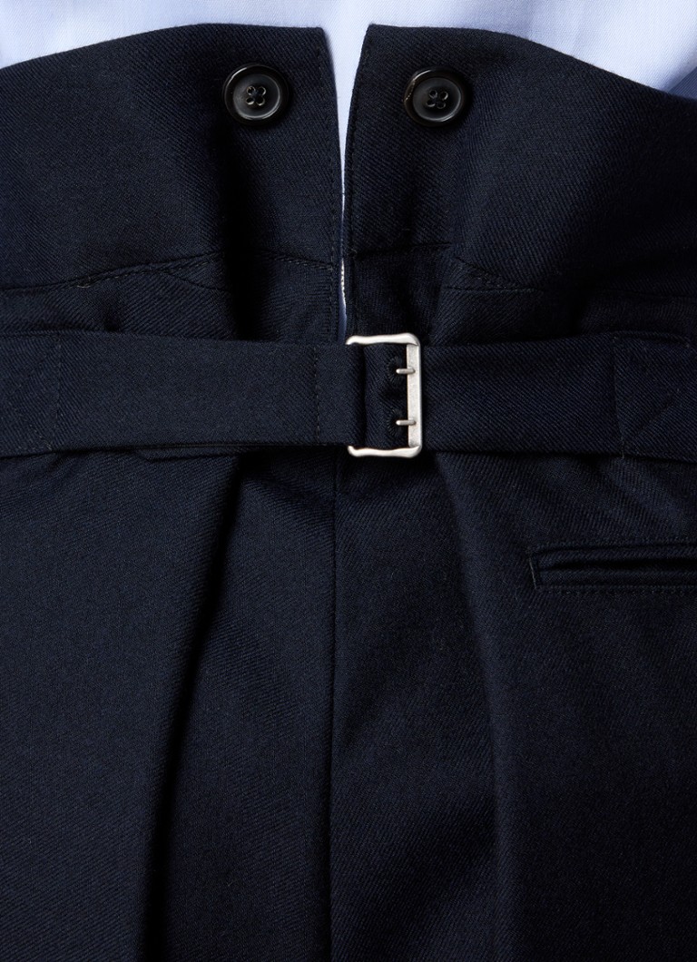 Pantaloni largi din lână Maison Margiela cu buzunare interioare