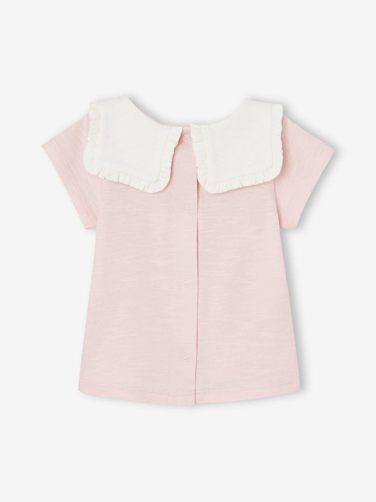 Vertbaudet 2er-Pack Baby T-Shirts aus Bio-Baumwolle - rosa