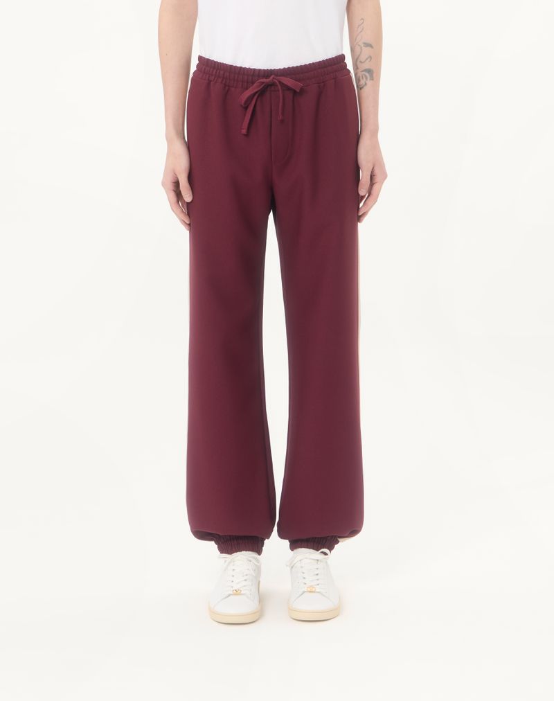 Calças de nylon Valentino com detalhes dourados