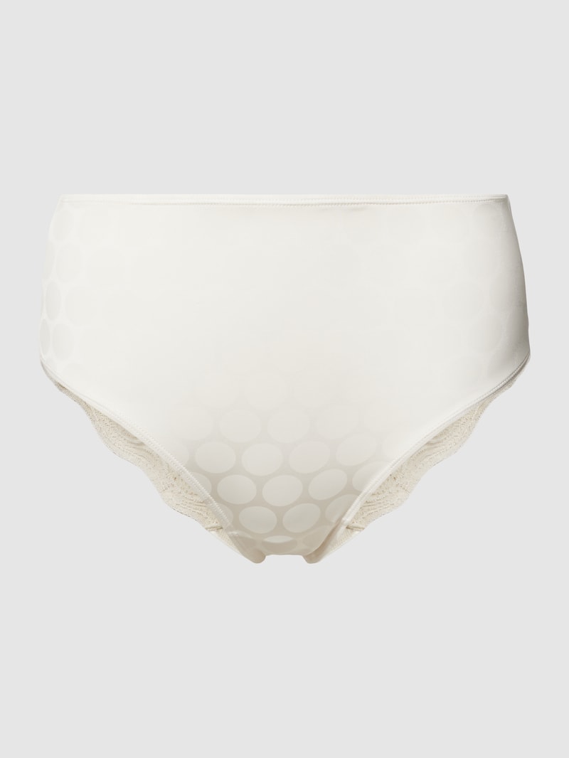 Slip mit Allover-Muster in offwhite