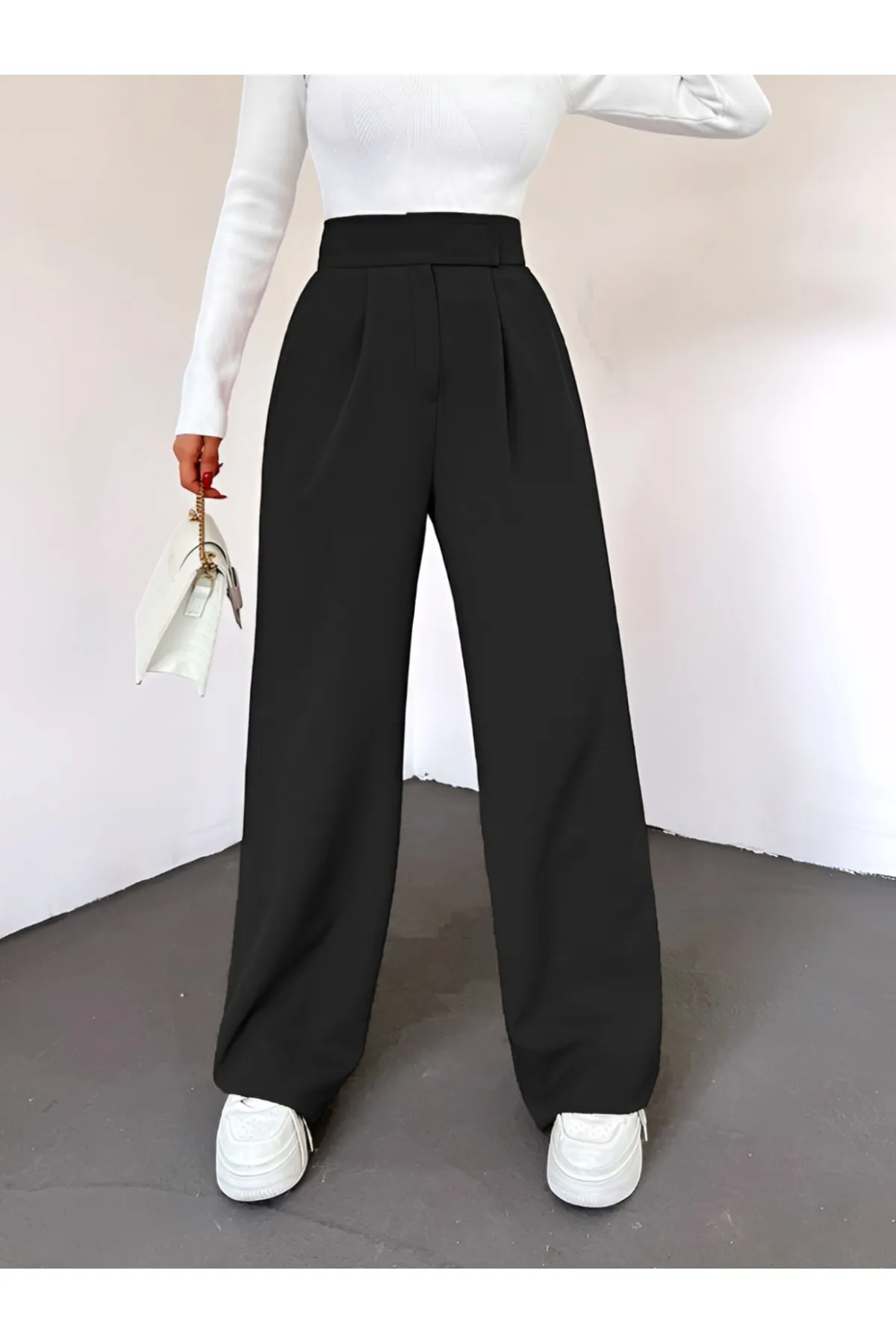 Modamorfo  Hose mit weitem Bein und Klettverschluss
