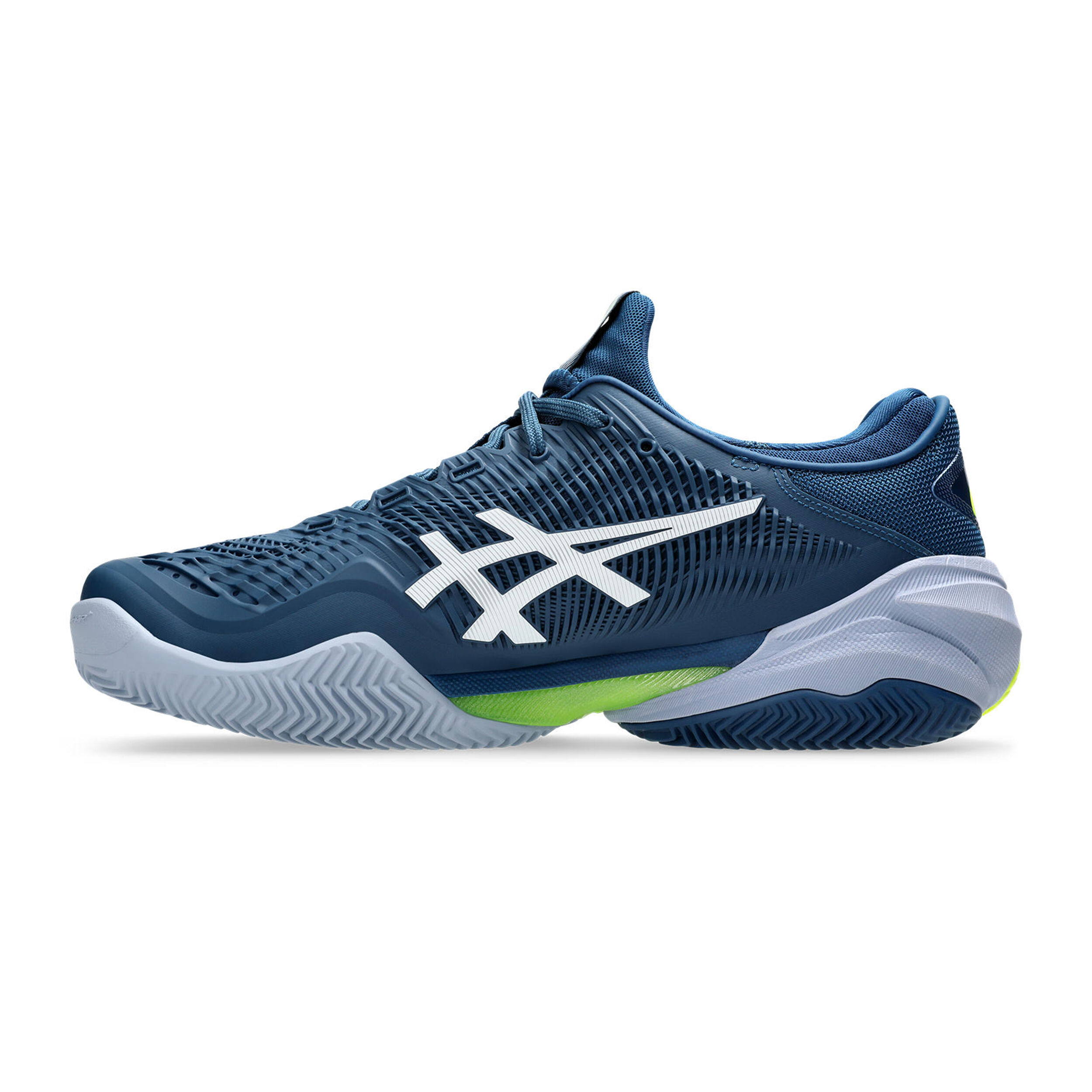 Court FF 3 Clay Sandplatzschuh Herren - Dunkelblau, Neongelb