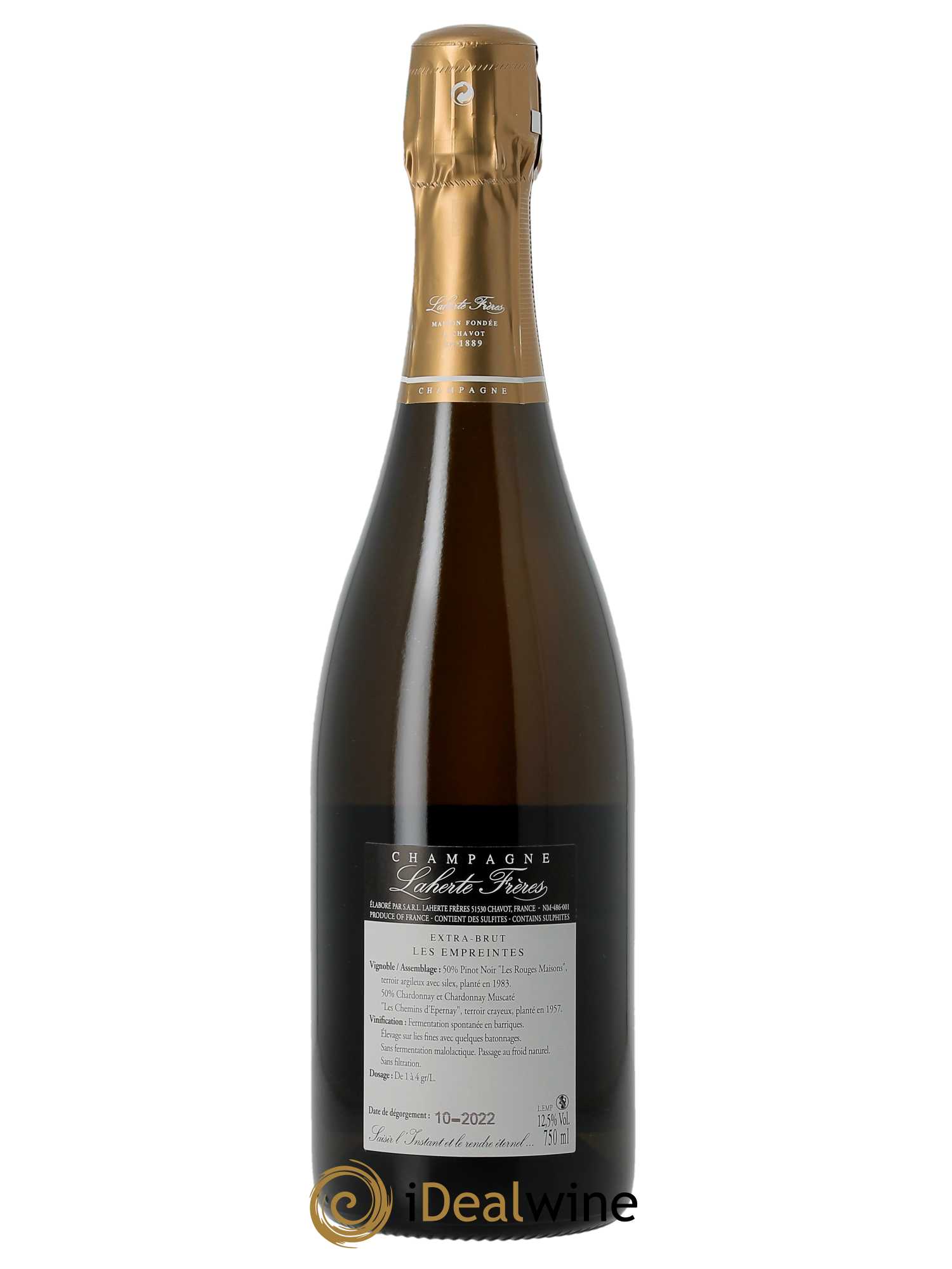 Les Empreintes Extra Brut Laherte Frères  2017 - Lot de 1 Bouteille