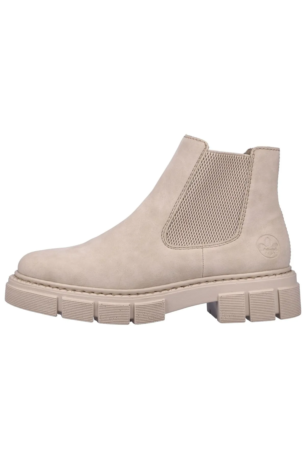 Rieker  Stiefelette - Beige - Blockabsatz
