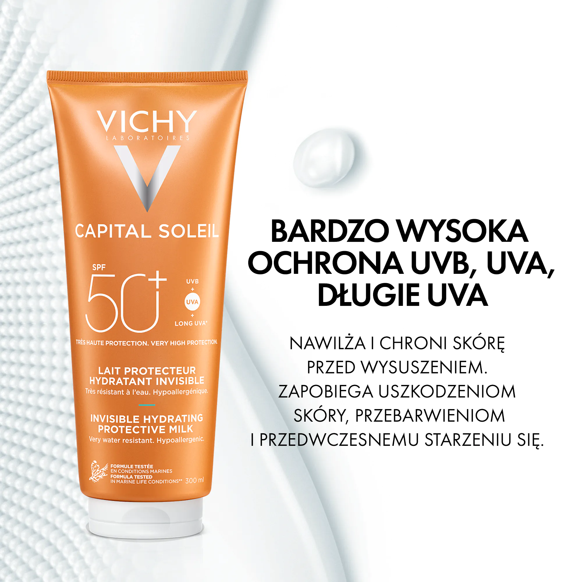 Vichy Capital Soleil hidratantno zaštitno mlijeko za tijelo SPF50+