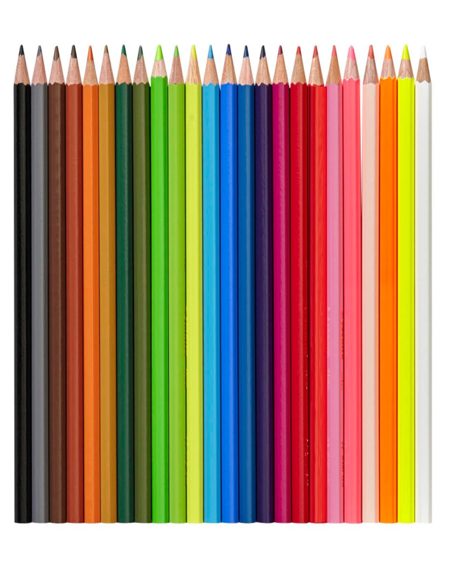 Farbenfrohe Buntstifte