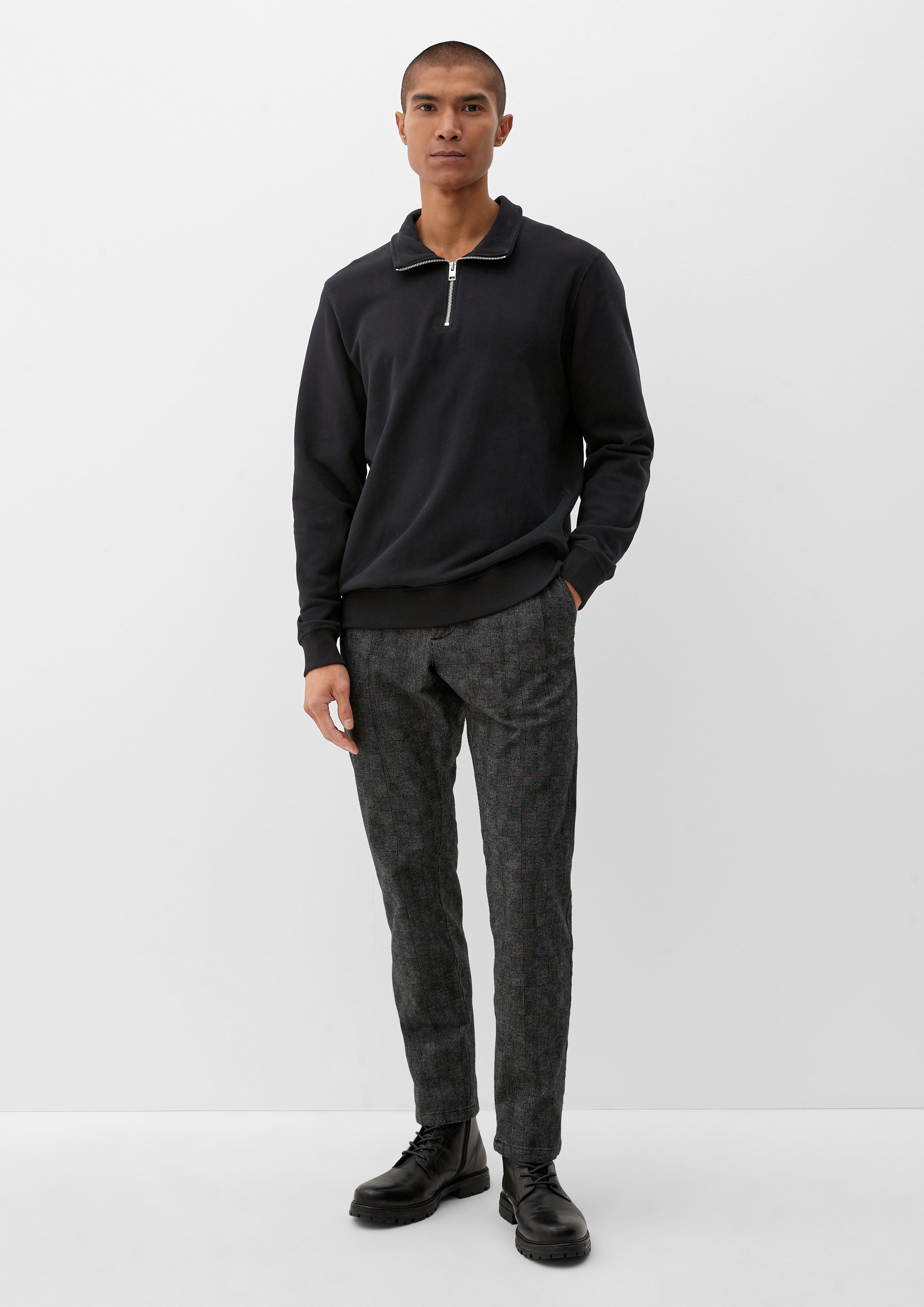 Sweatshirt im Troyer-Look  2121130-9999