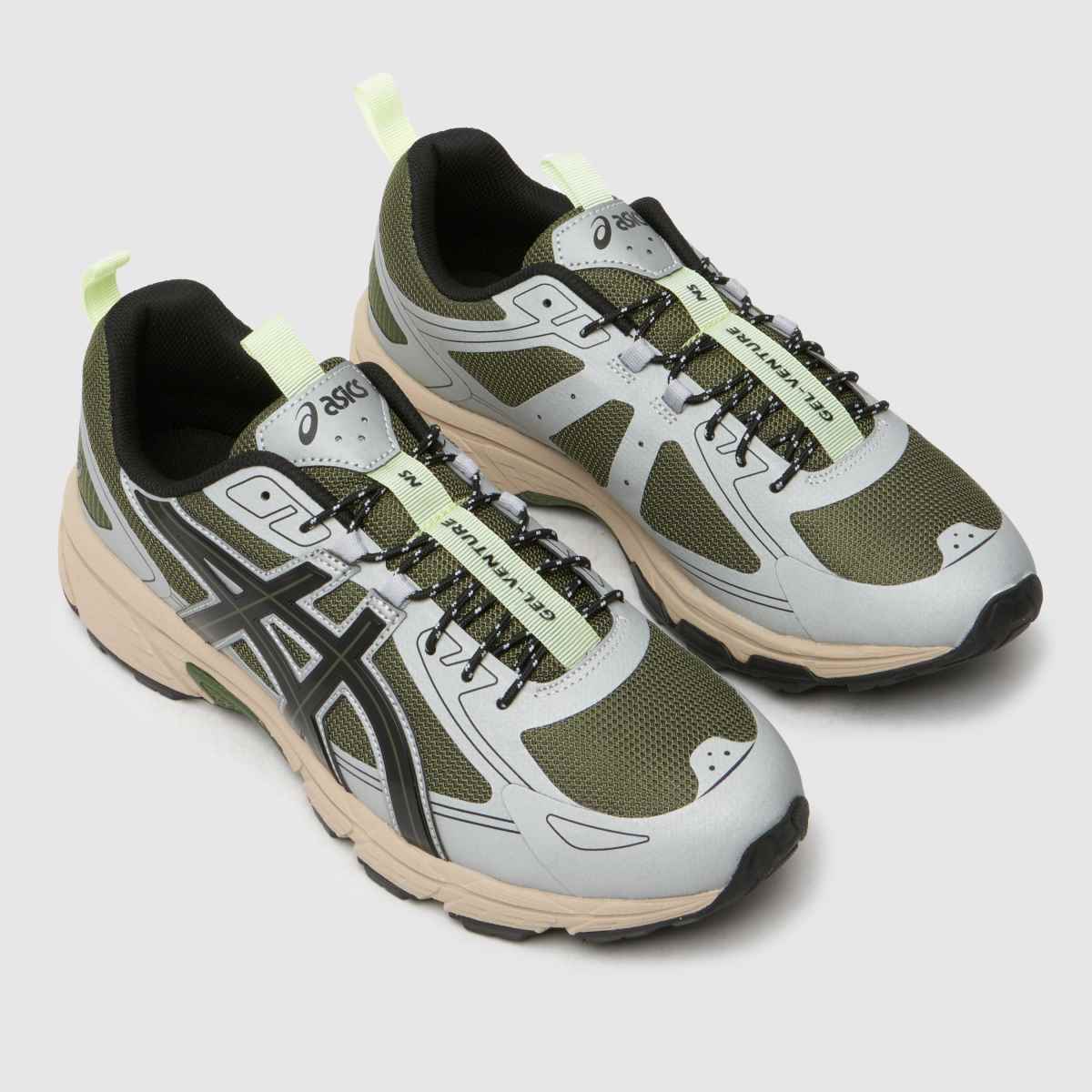 ASICS Gel-Venture 6 cipők fekete és ezüst színben