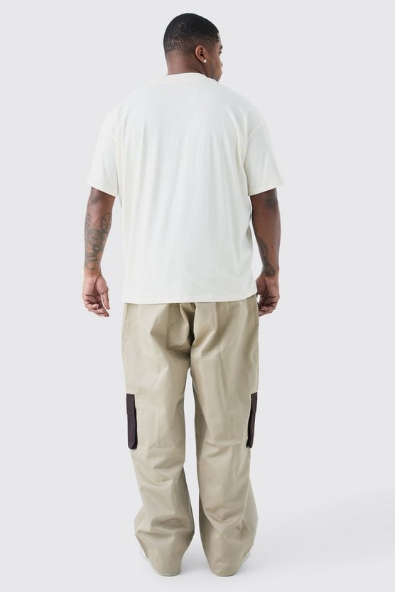 Plus lockere Colorblock Cargo-Hose