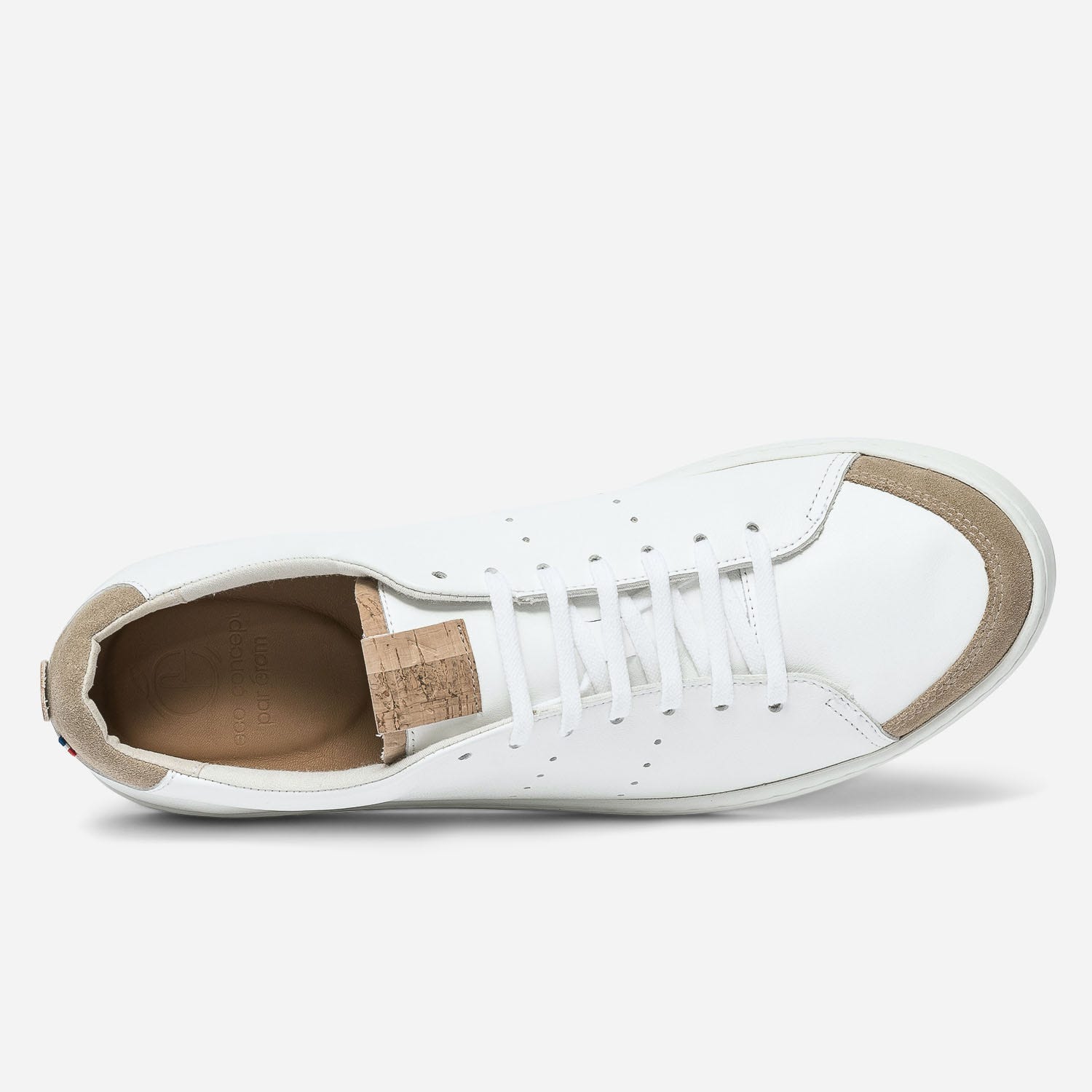 Tennis 1927 blanche homme en cuir éco-conçu (43 à 45)