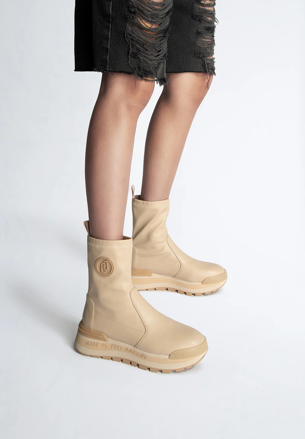 LIU JO CON LOGO - Botines