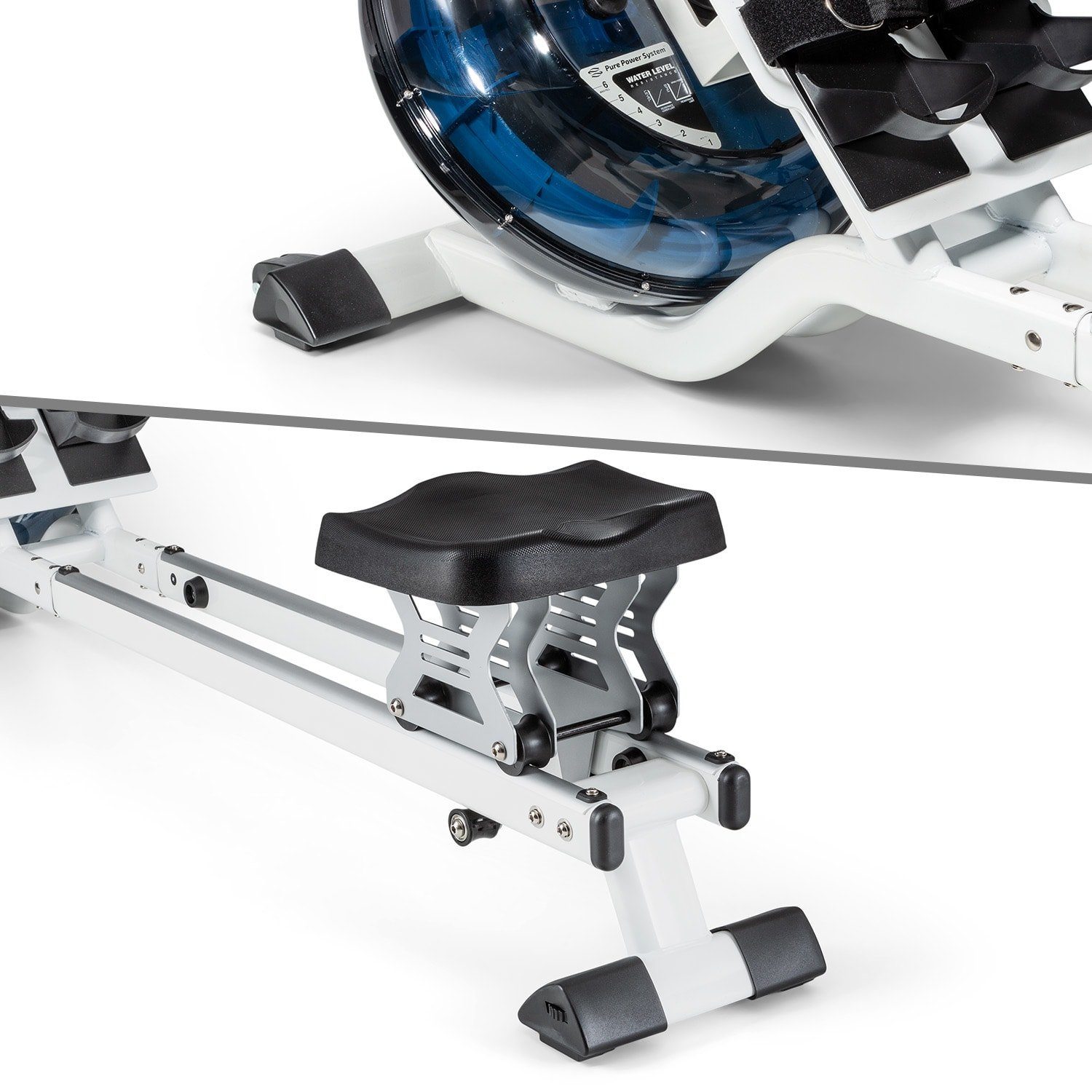 Capital Sports Rudermaschine Flow M2 Wasserrudergerät inkl. Trainingscomputer bis 150 kg