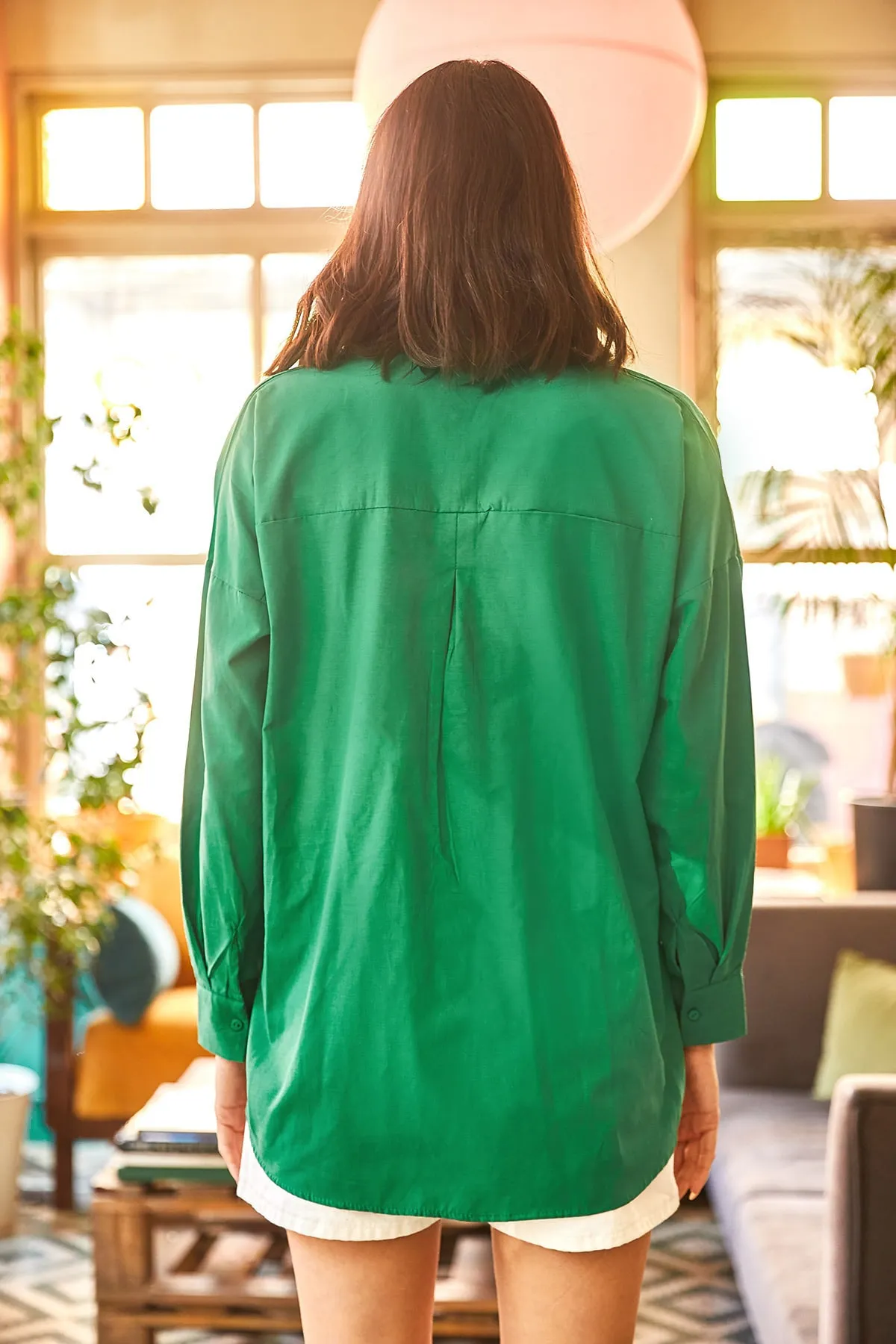 Olalook  Hemd - Grün - Relaxed Fit
