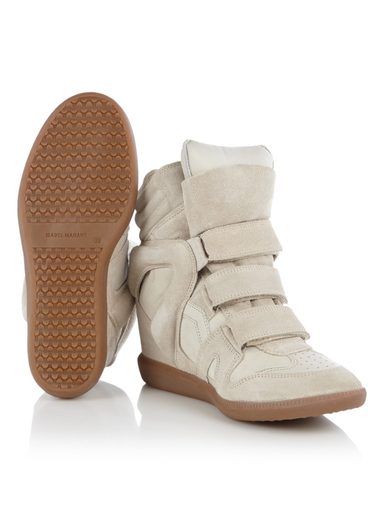 Sneaker Isabel Marant Bekett con zeppa in pelle scamosciata
