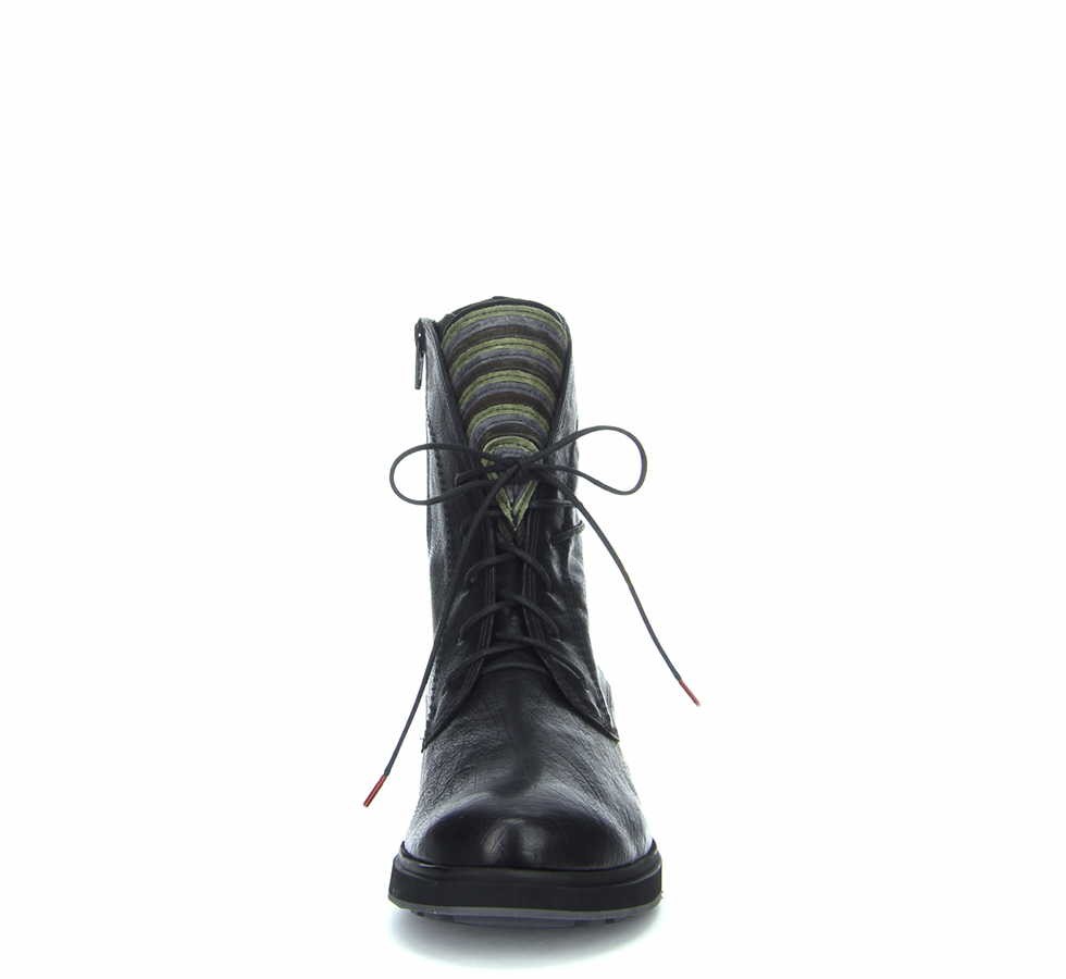 THINK Schnür-Stiefeletten schwarz Comoda
