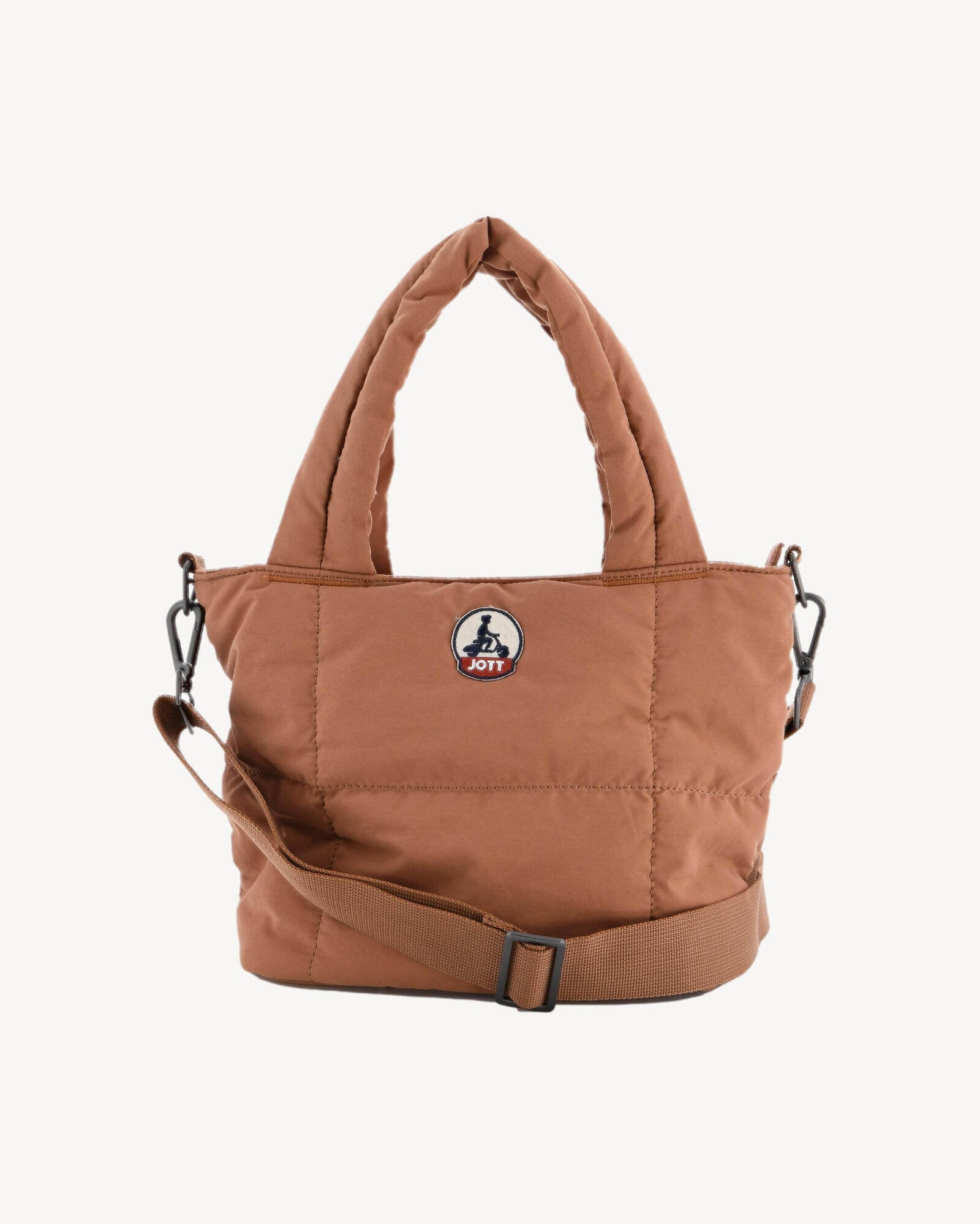 Mini tote-bag en coton gratté Camel Nuna