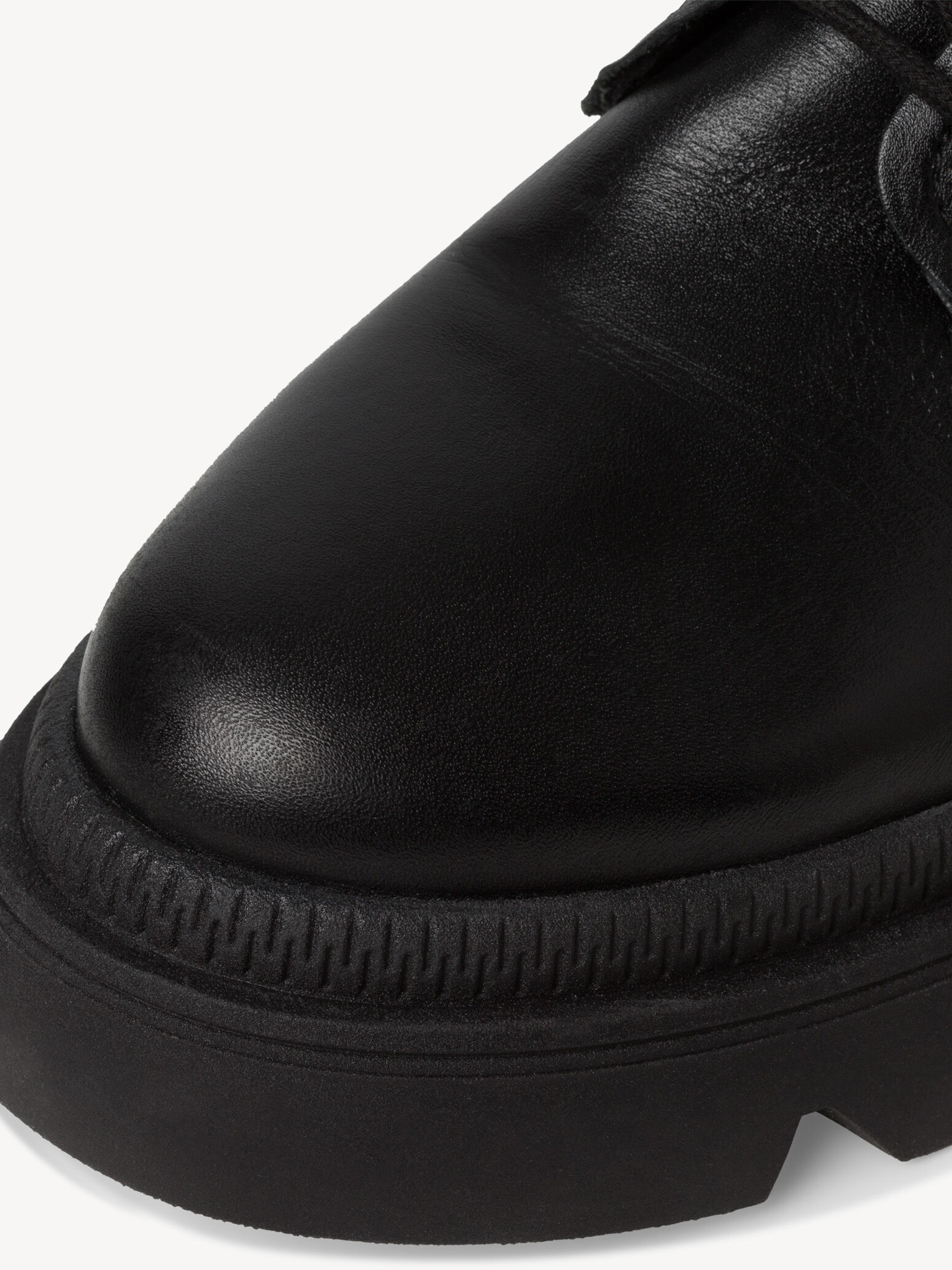 Bottine en cuir - noir