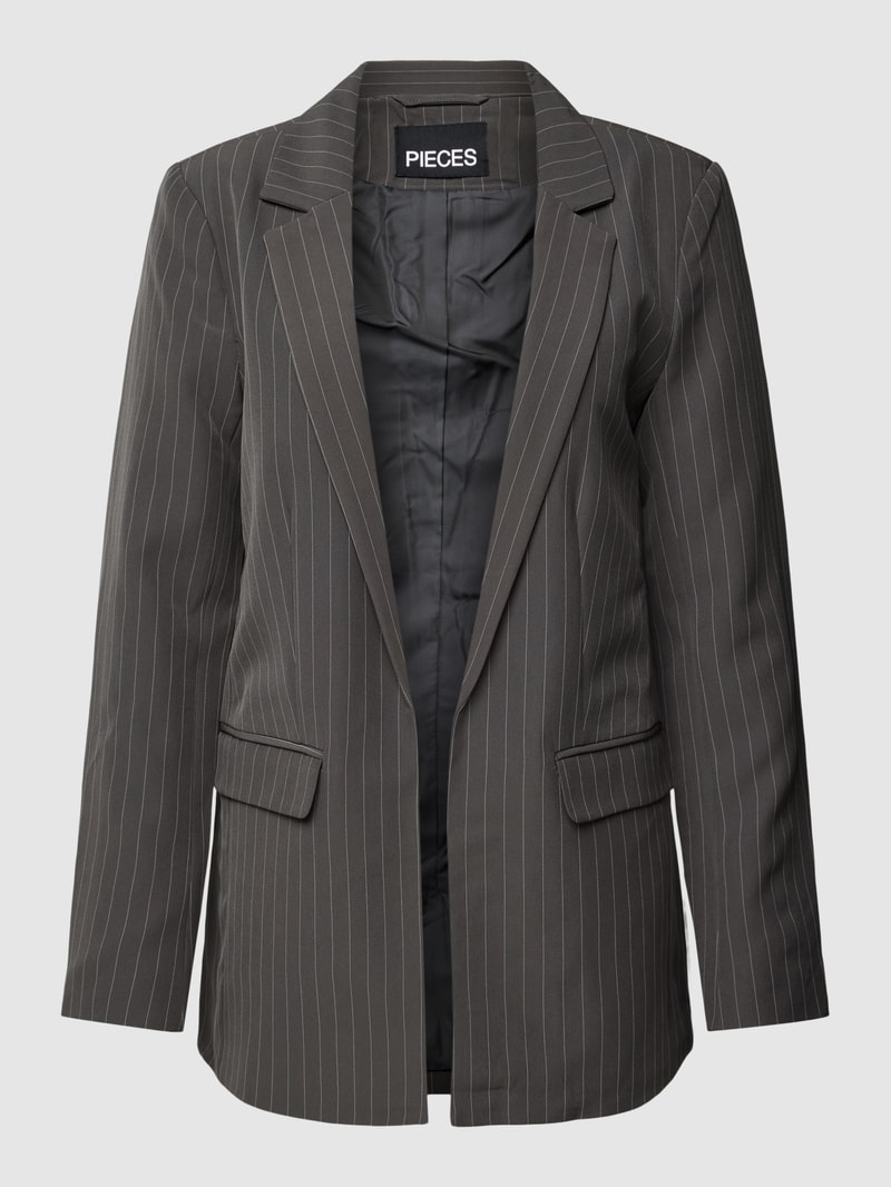 Blazer mit Streifenmuster Modell 'BOSSY' in mittelgrau
