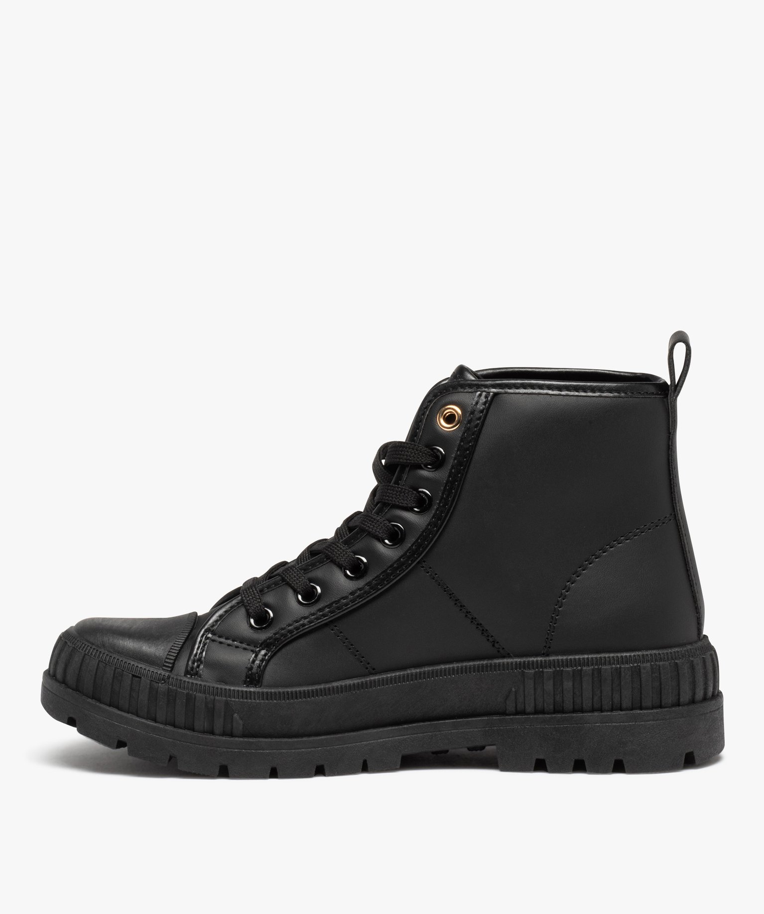 Boots rangers à lacets femme - B&M by Banana Moon noir | GEMO