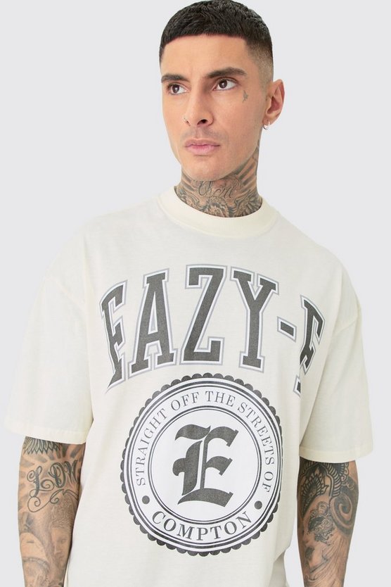 Tall Oversize T-Shirt mit lizenziertem Eazy-e Print