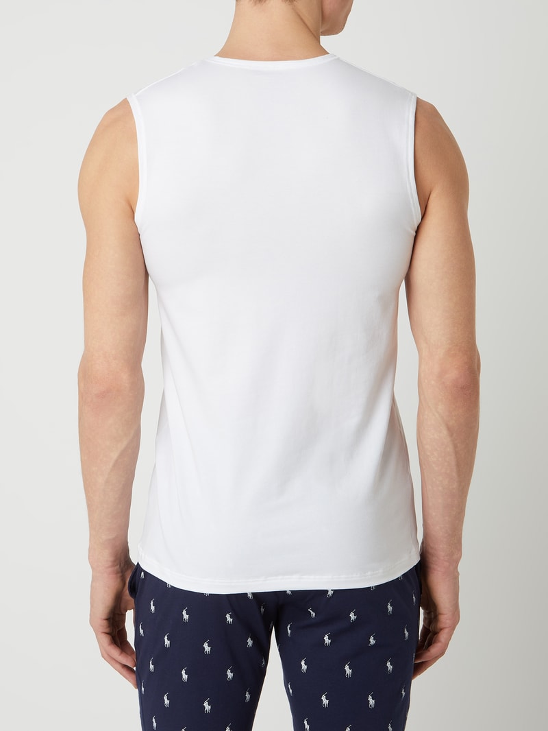 Tanktop mit Stretch-Anteil in weiß